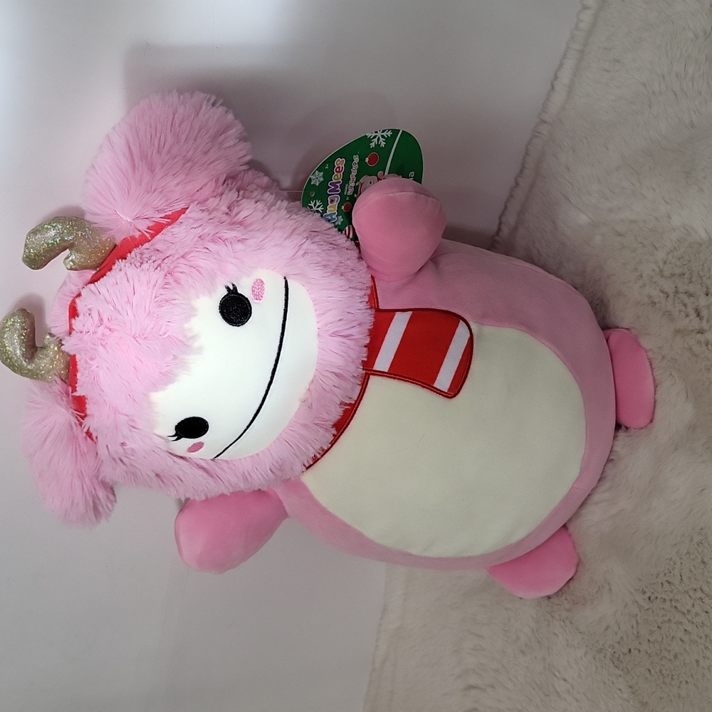 14" Brina Pink Bigfoot Hugmee Squishmallow